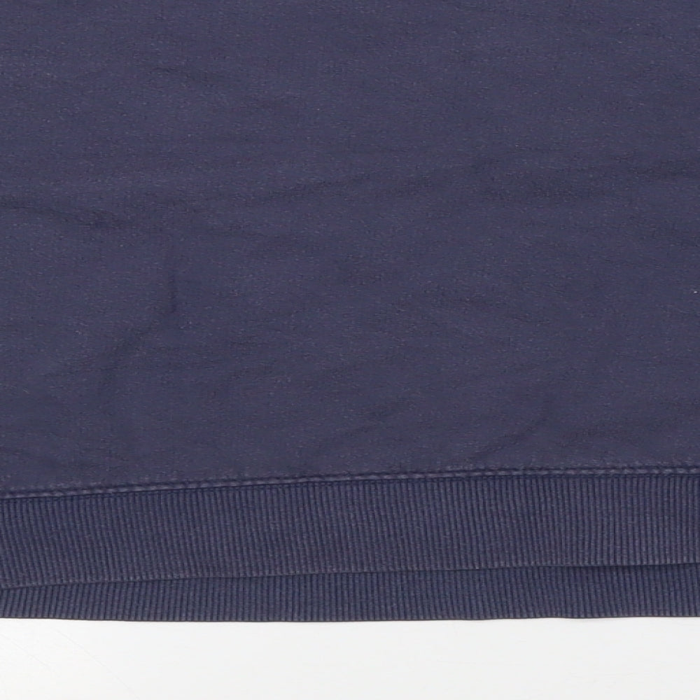 New Look Womens Blue Cotton Pullover Sweatshirt Size S - San Diego