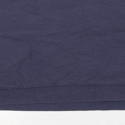 New Look Womens Blue Cotton Pullover Sweatshirt Size S - San Diego