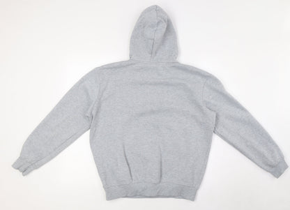 Kiwi Silver Womens Grey Polyester Pullover Hoodie Size S