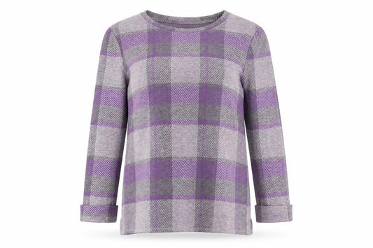 Marks & Spencer Womens Purple Polyester Basic Button-Up Size 10 Round Neck