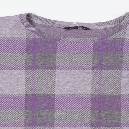 Womens UK Size 10 Marks and Spencer Purple Basic Button-Up