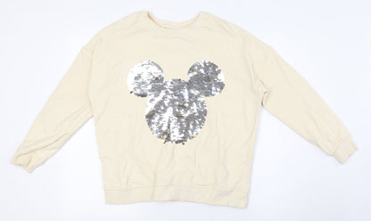 Womens UK Size 10 Disney Ivory Pullover Sweatshirt