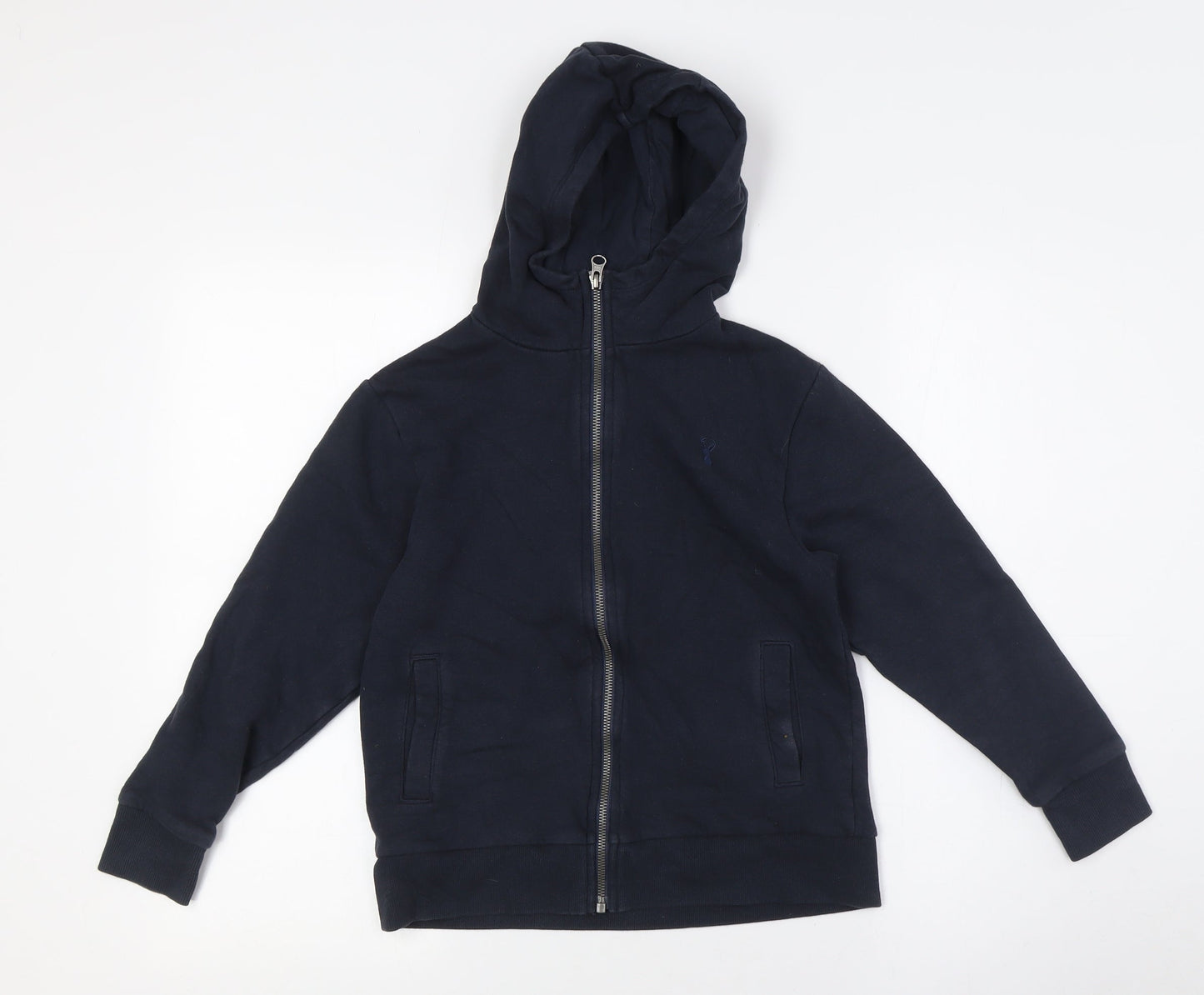 NEXT Boys Blue Cotton Full Zip Hoodie Size 9 Years Zip