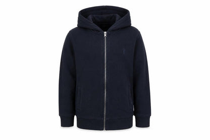 Next Boys Blue Cotton Full Zip Hoodie Size 9 Years Zip