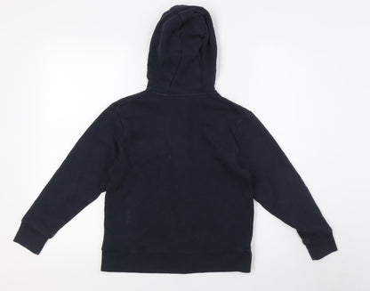 NEXT Boys Blue Cotton Full Zip Hoodie Size 9 Years Zip