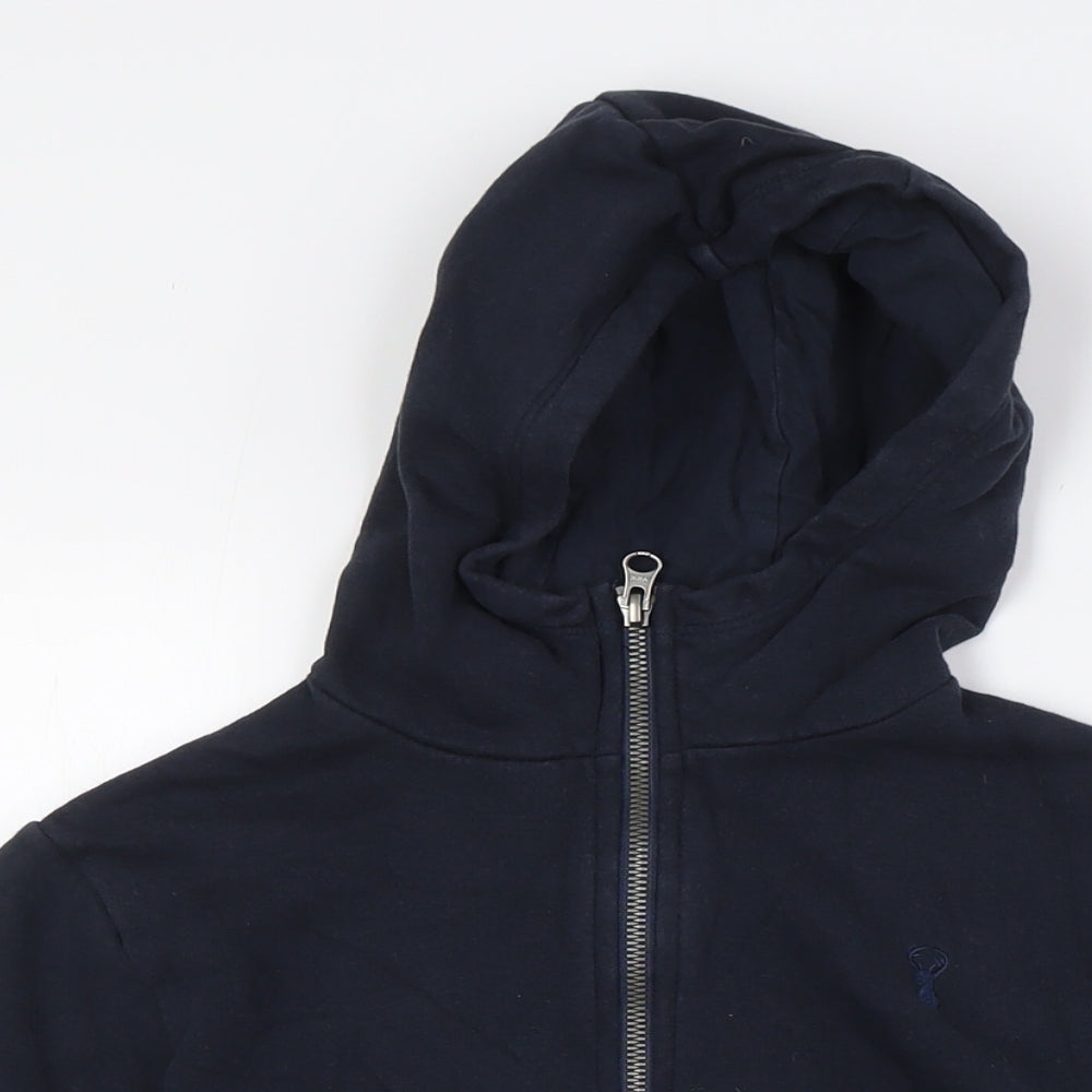 NEXT Boys Blue Cotton Full Zip Hoodie Size 9 Years Zip