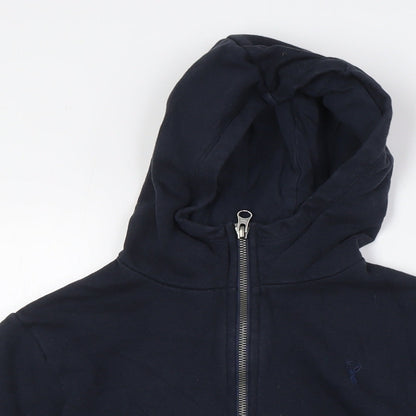 NEXT Boys Blue Cotton Full Zip Hoodie Size 9 Years Zip