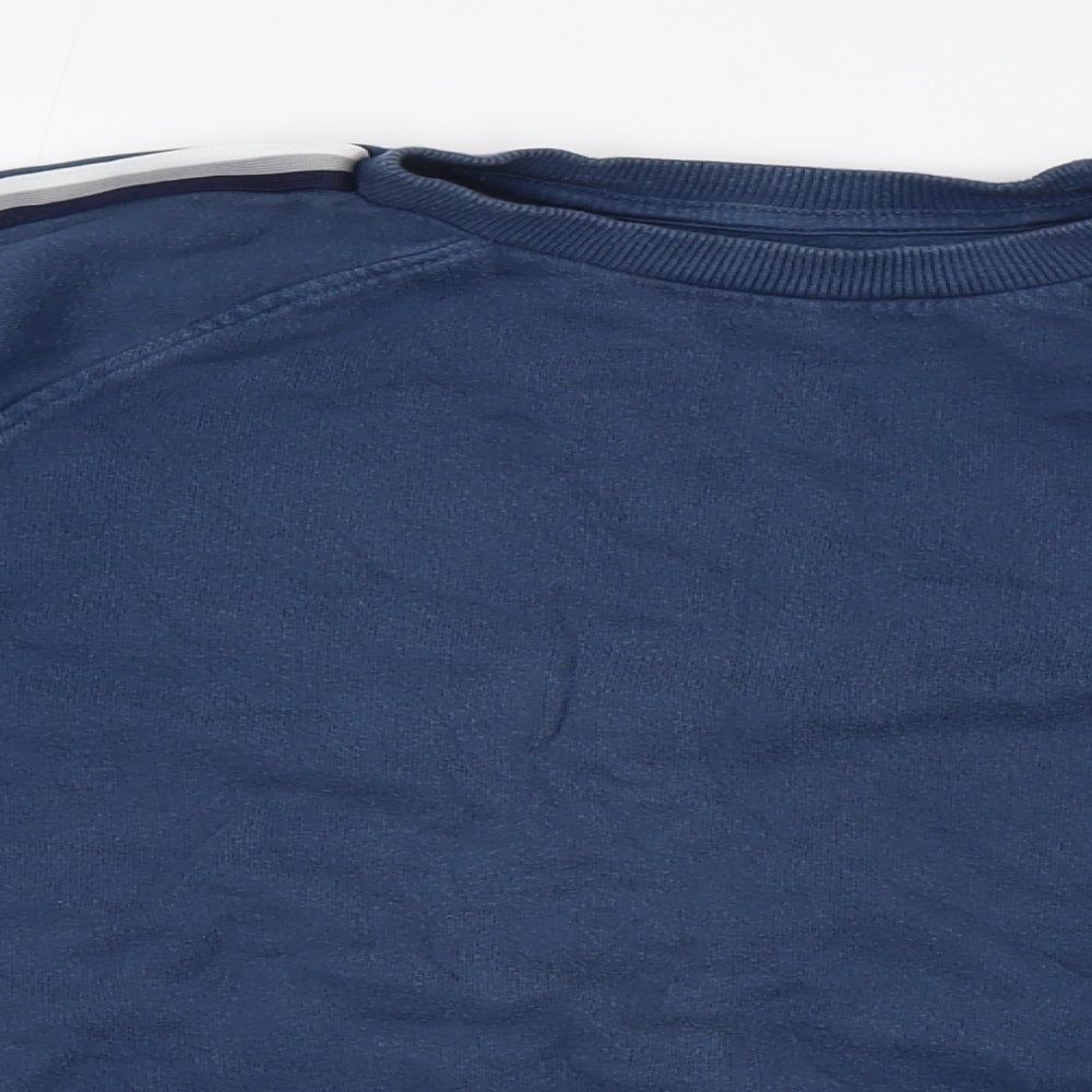 Next Boys Blue Cotton Pullover Sweatshirt Size 9 Years