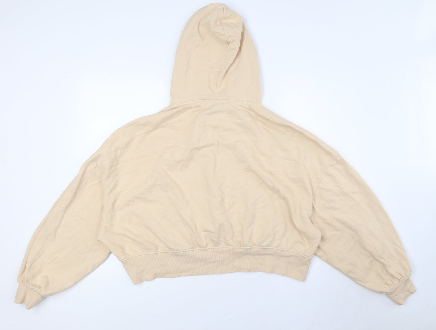 Womens UK Size 10 ASOS Beige Full Zip Hoodie