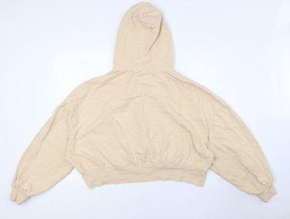 Womens UK Size 10 ASOS Beige Full Zip Hoodie