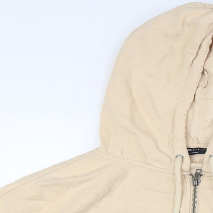 Womens UK Size 10 ASOS Beige Full Zip Hoodie