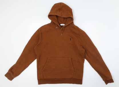 Mens UK Size S NEXT Brown Pullover Hoodie