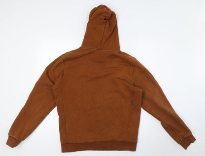 Mens UK Size S NEXT Brown Pullover Hoodie