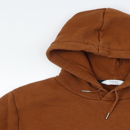 Mens UK Size S NEXT Brown Pullover Hoodie
