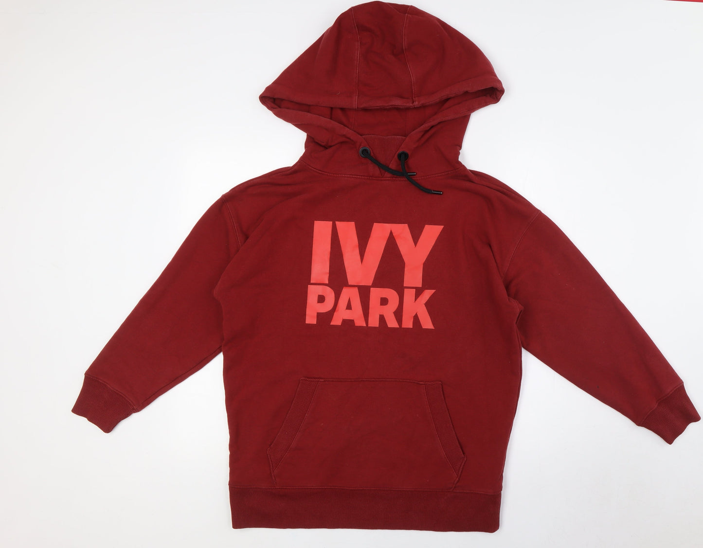 Mens UK Size S IVY PARK Red Pullover Hoodie