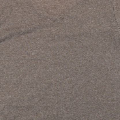 Womens UK Size M BM Beige Basic T-Shirt