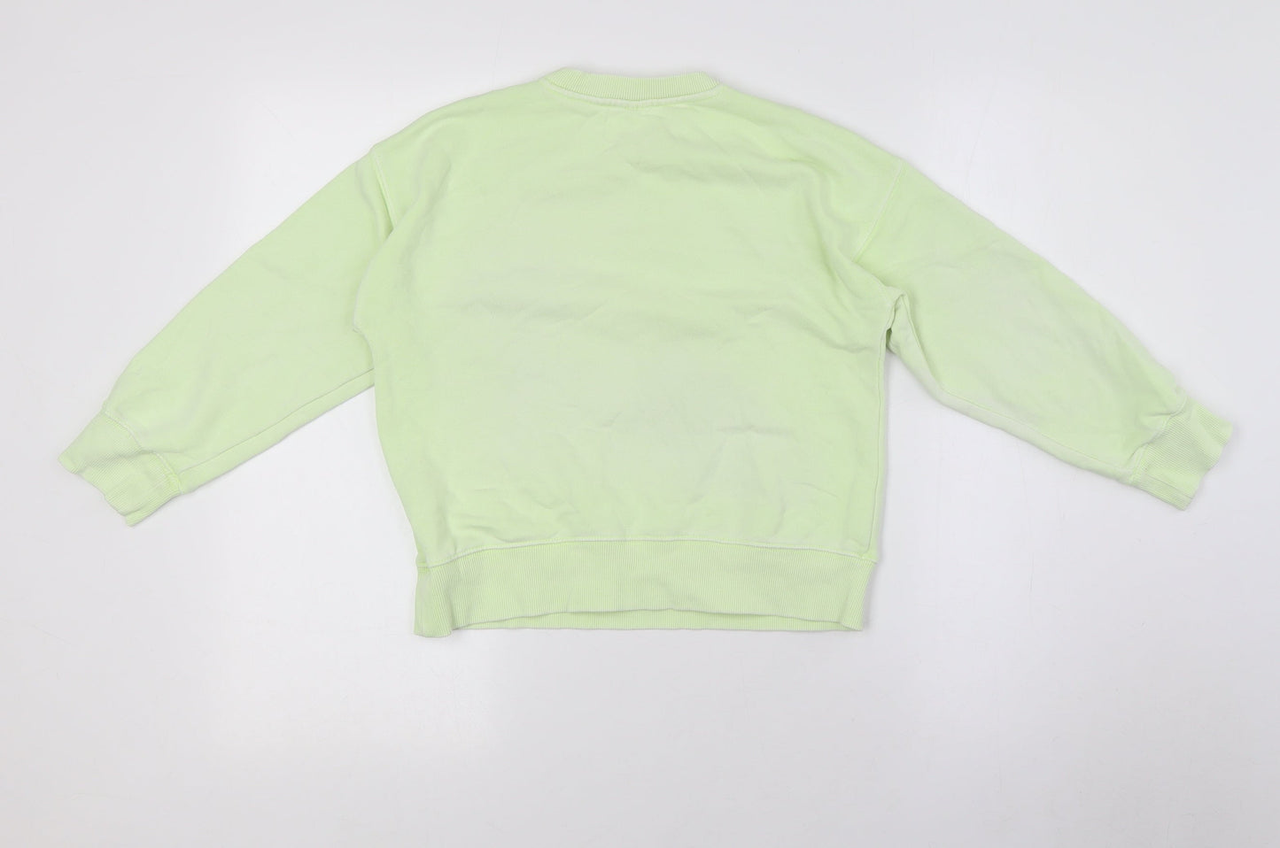 Zara Girls Green Cotton Pullover Sweatshirt Size 6 Years - NewYork