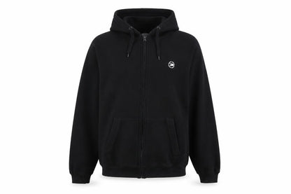 Patrick Womens Black Cotton Full Zip Hoodie Size M Zip
