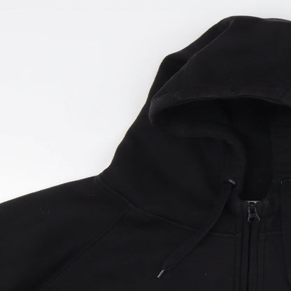 Patrick Womens Black Cotton Full Zip Hoodie Size M Zip