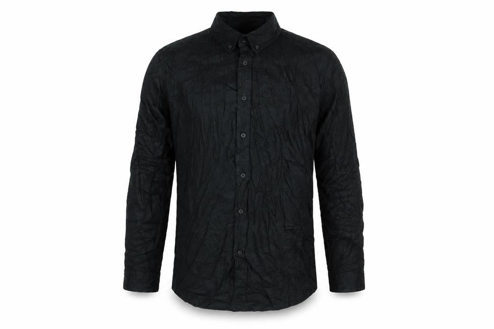 Marks & Spencer Mens Green Cotton Button-Up Size M Collared Button