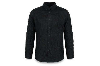 Marks & Spencer Mens Green Cotton Button-Up Size M Collared Button
