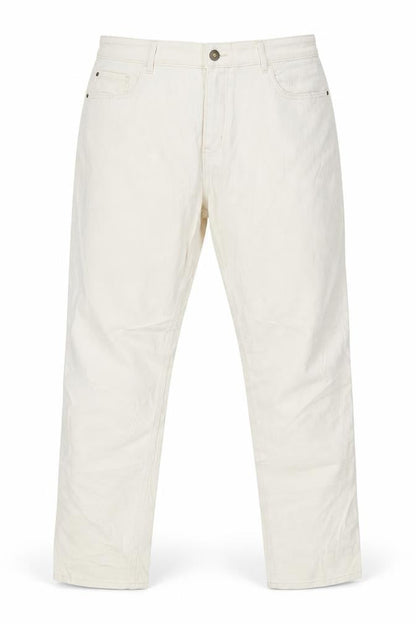 Womens UK Size 20 Marks and Spencer Slim Fit Straight Ivory Jeans