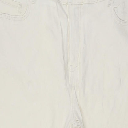 Womens UK Size 20 Marks and Spencer Slim Fit Straight Ivory Jeans