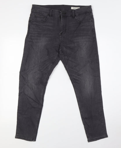 Womens UK Size 12 Marks and Spencer Slim Fit Skinny Grey Jeans