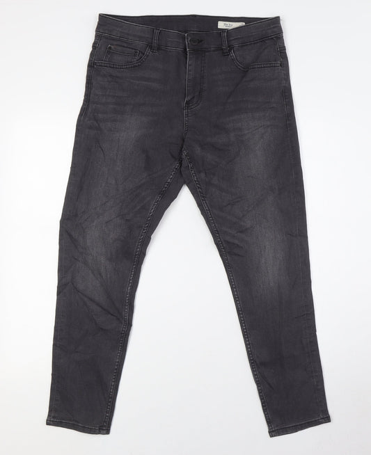 Womens UK Size 12 Marks and Spencer Slim Fit Skinny Grey Jeans