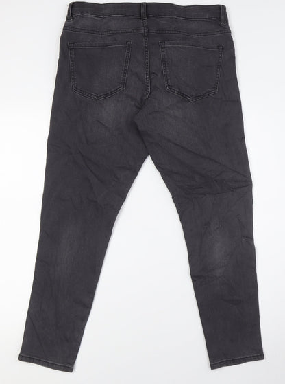 Womens UK Size 12 Marks and Spencer Slim Fit Skinny Grey Jeans