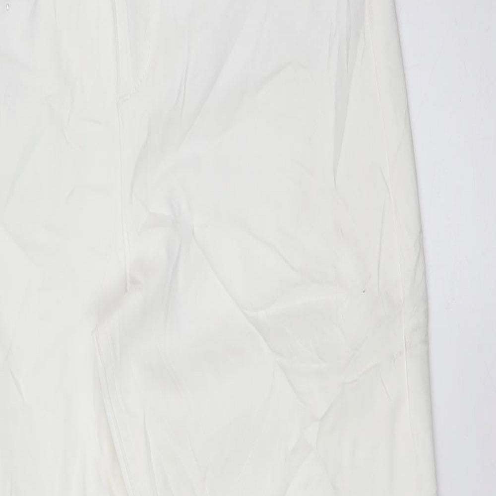 Womens UK Size 12 Marks and Spencer Regular Fit Skinny White Jeans