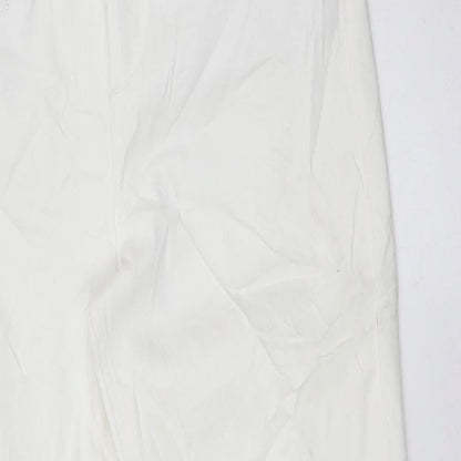 Womens UK Size 12 Marks and Spencer Regular Fit Skinny White Jeans