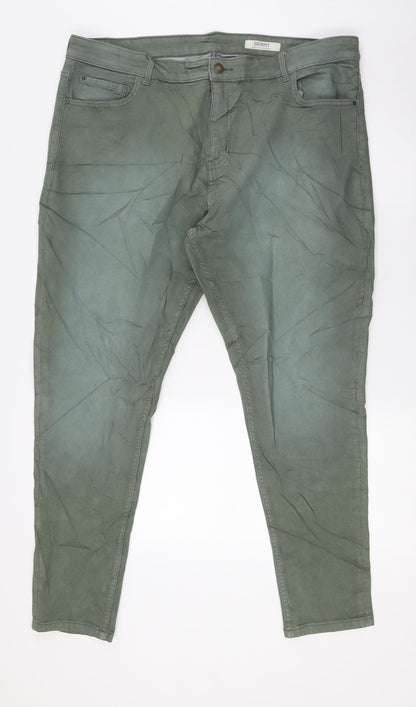Womens UK Size 20 Marks and Spencer Regular Fit Skinny Green Jeans