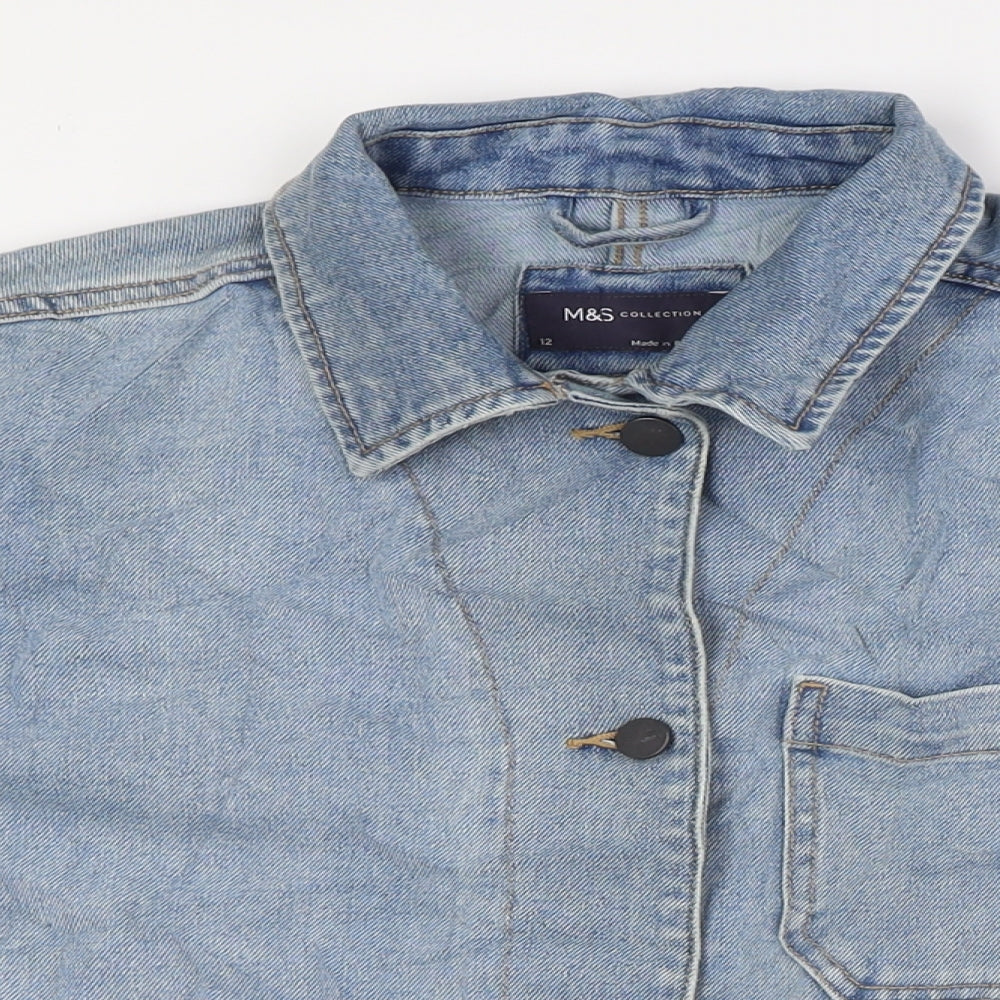 Womens UK Size 12 Marks and Spencer Blue Jacket