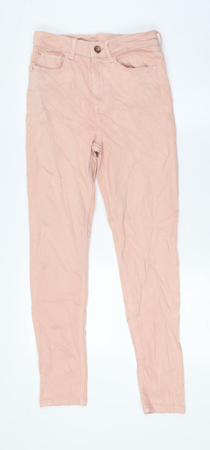 Womens UK Size 8 Marks and Spencer Regular Fit Skinny Pink Jeans