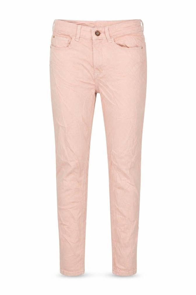 Marks & Spencer Womens Pink Cotton Skinny Jeans Size 8 L27 in Regular Zip