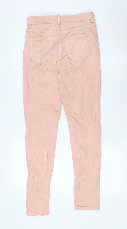 Womens UK Size 8 Marks and Spencer Regular Fit Skinny Pink Jeans