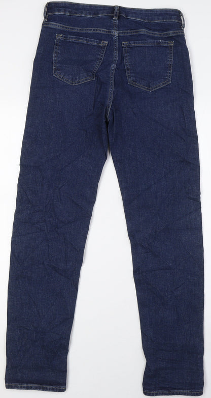 Womens UK Size 6 Marks and Spencer Relaxed Fit Skinny Blue Jeans