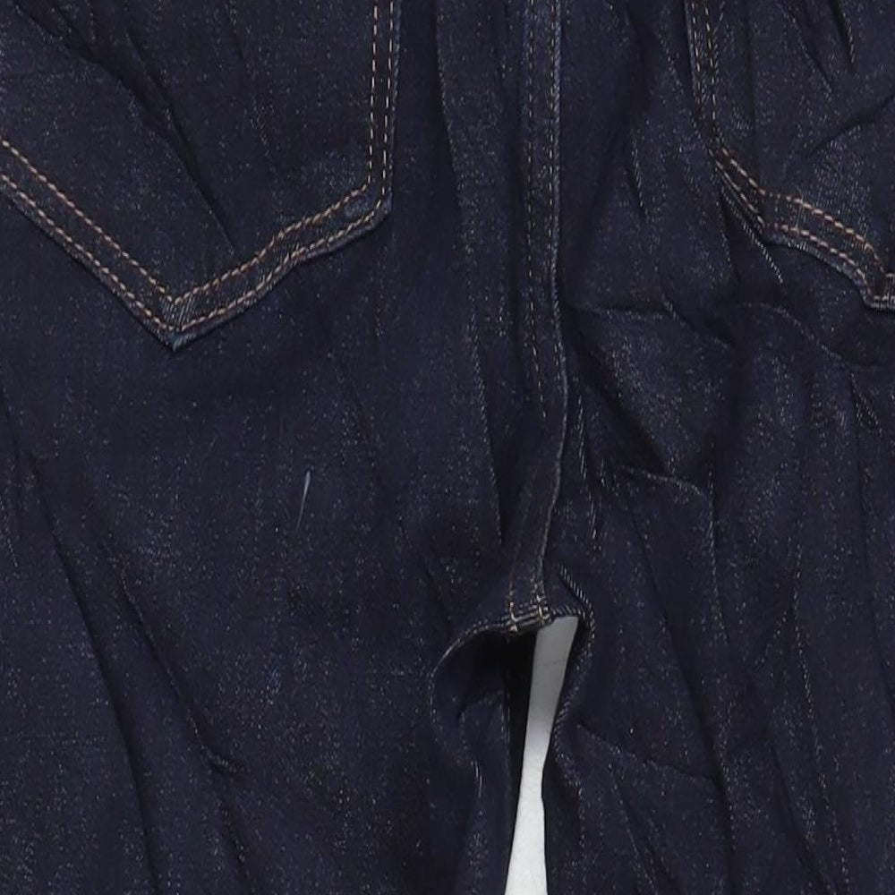 M&S Womens Blue Cotton Skinny Jeans Size 12 L28 in Regular
