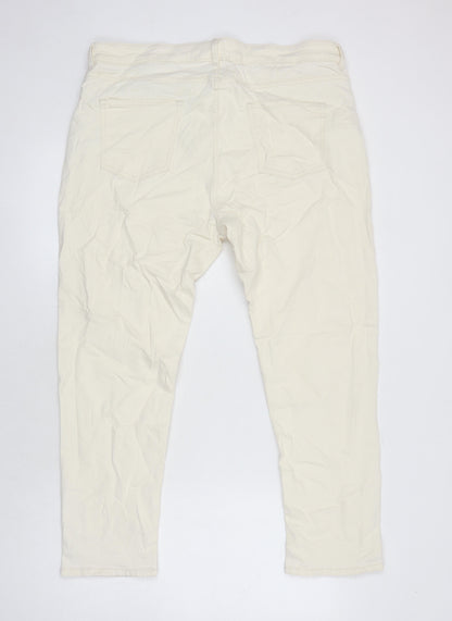 M&S Womens Grey Cotton Skinny Jeans Size 18 L25 in Regular