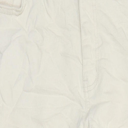 M&S Womens Grey Cotton Skinny Jeans Size 18 L25 in Regular