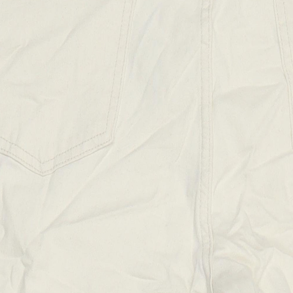 M&S Womens Grey Cotton Skinny Jeans Size 18 L25 in Regular