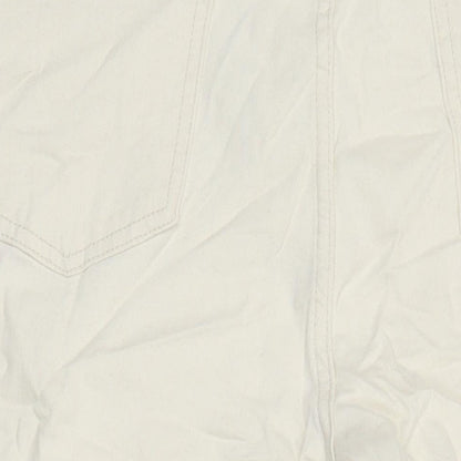 M&S Womens Grey Cotton Skinny Jeans Size 18 L25 in Regular