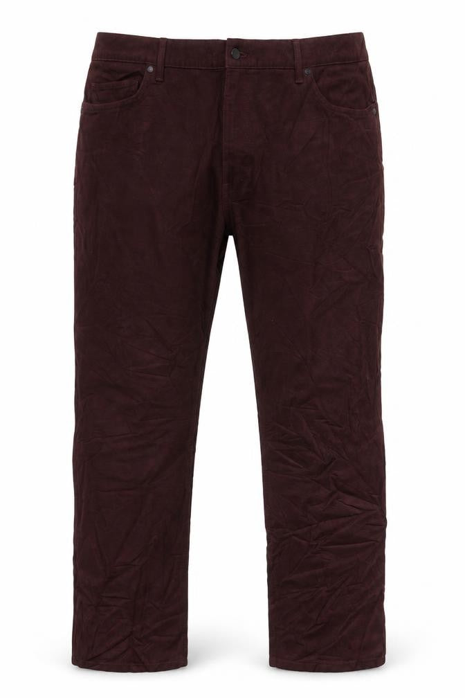 Marks & Spencer Mens Red Cotton Straight Jeans Size 42 in Regular
