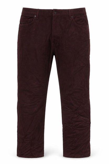 Marks & Spencer Mens Red Cotton Straight Jeans Size 42 in Regular