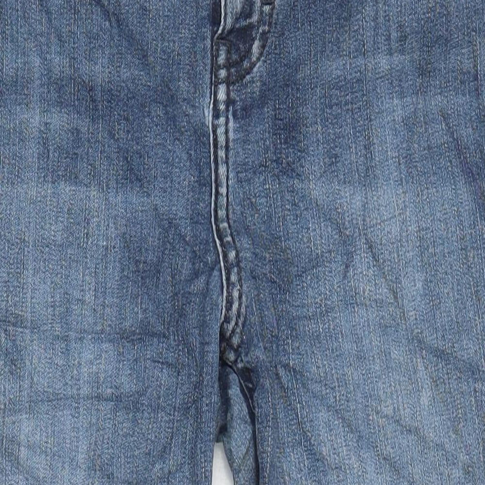 Topshop Womens Blue Cotton Skinny Jeans Size 28 in L26 in Regular