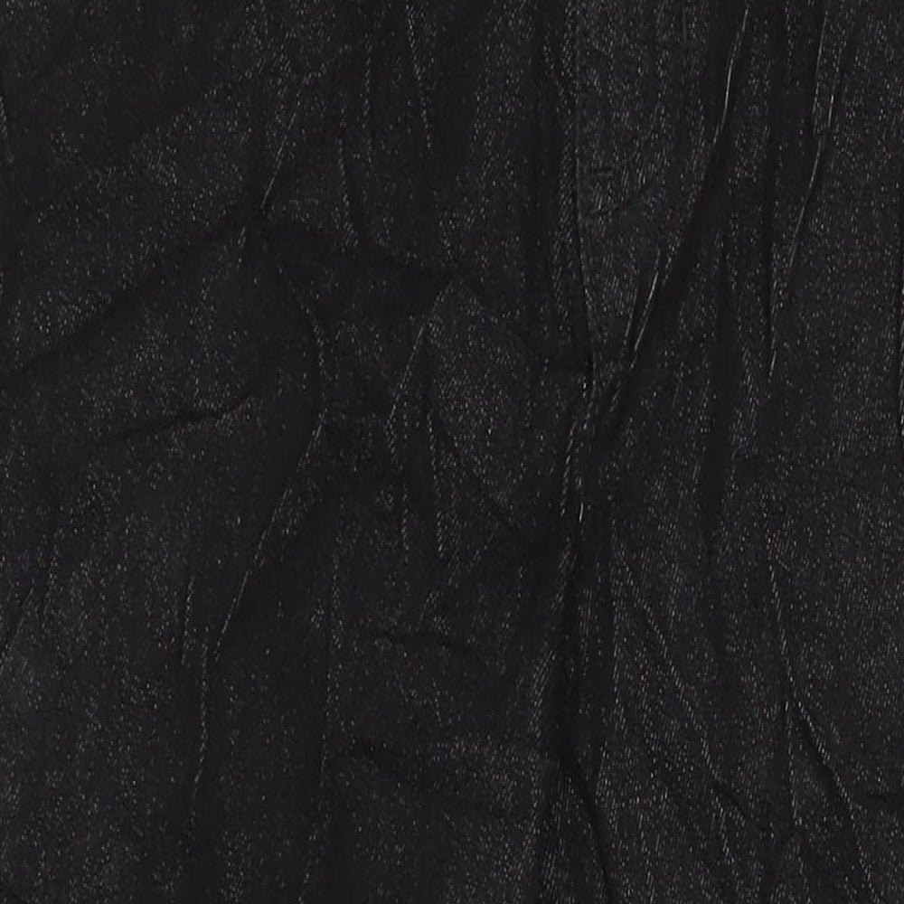 M&S Womens Black Cotton Skinny Jeans Size 12 L26.5 in Regular