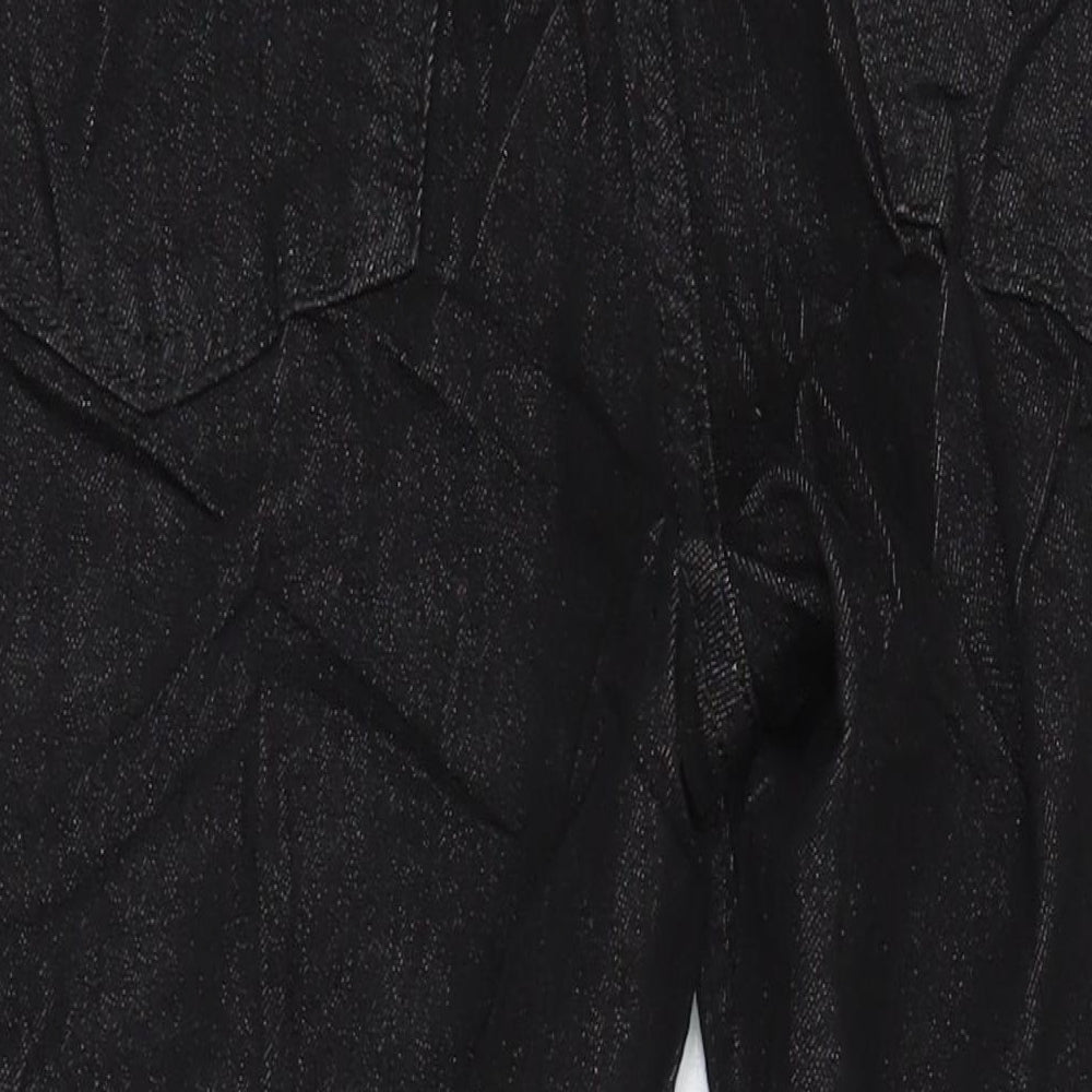 M&S Womens Black Cotton Skinny Jeans Size 12 L26.5 in Regular