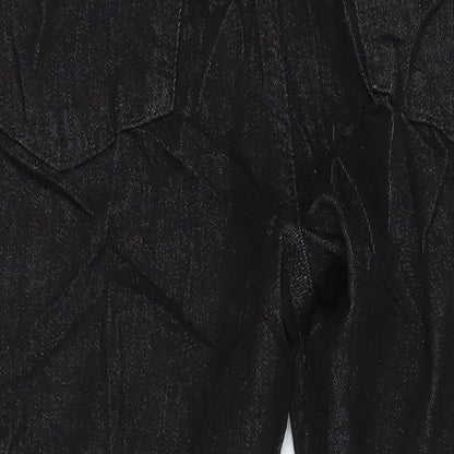 M&S Womens Black Cotton Skinny Jeans Size 12 L26.5 in Regular
