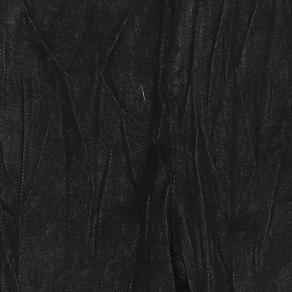 M&S Womens Black Cotton Skinny Jeans Size 14 L28 in Regular